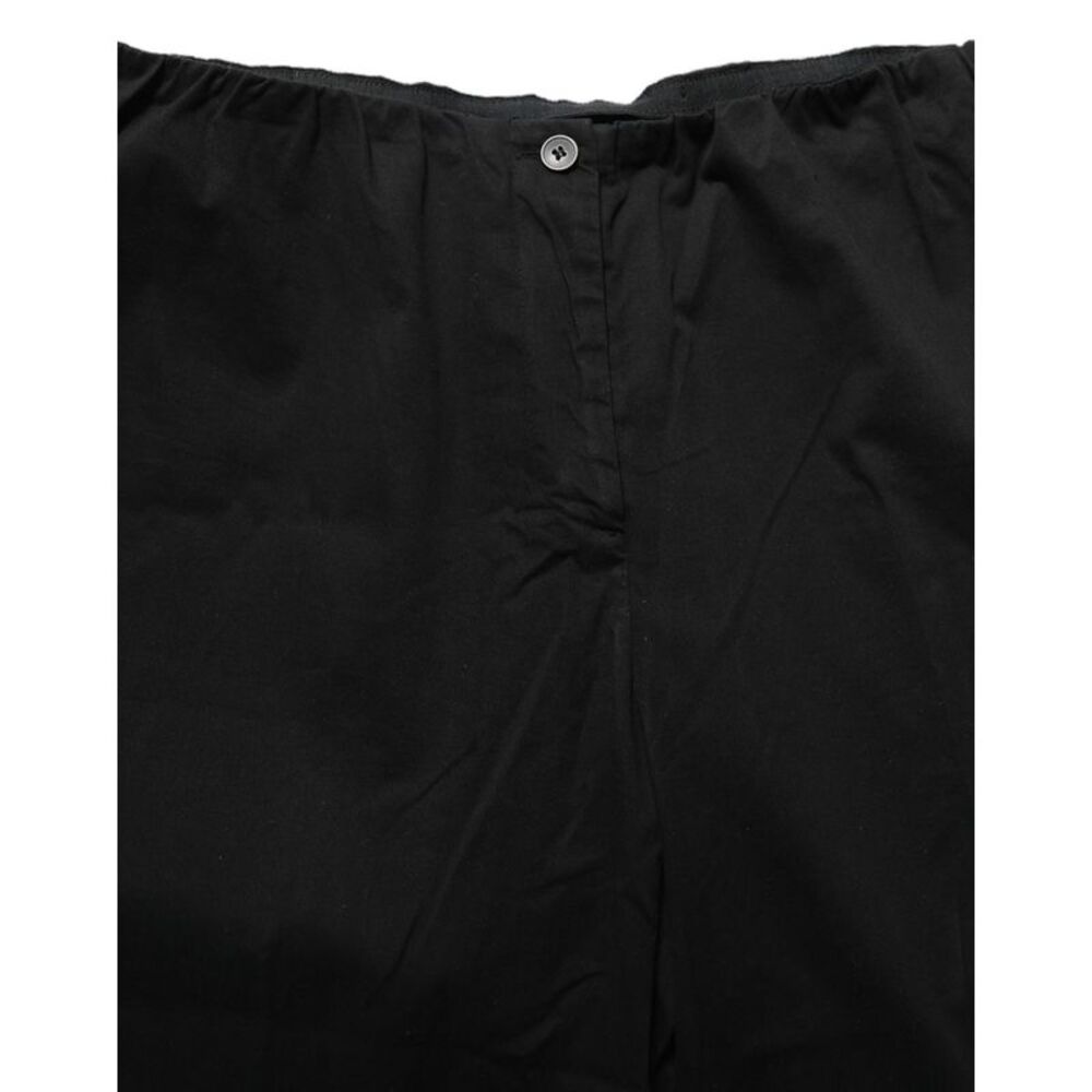 QL2 Black High-Waisted Straight Chino Women Trouser Women's Pants